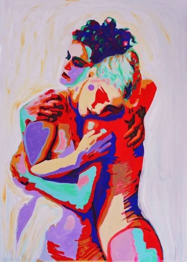 Print of Fine Art Love Paintings by Raquel Sarangello