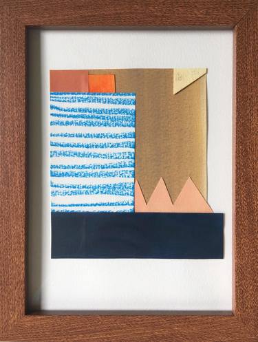 Original Minimalism Abstract Collage by Beth Wyn