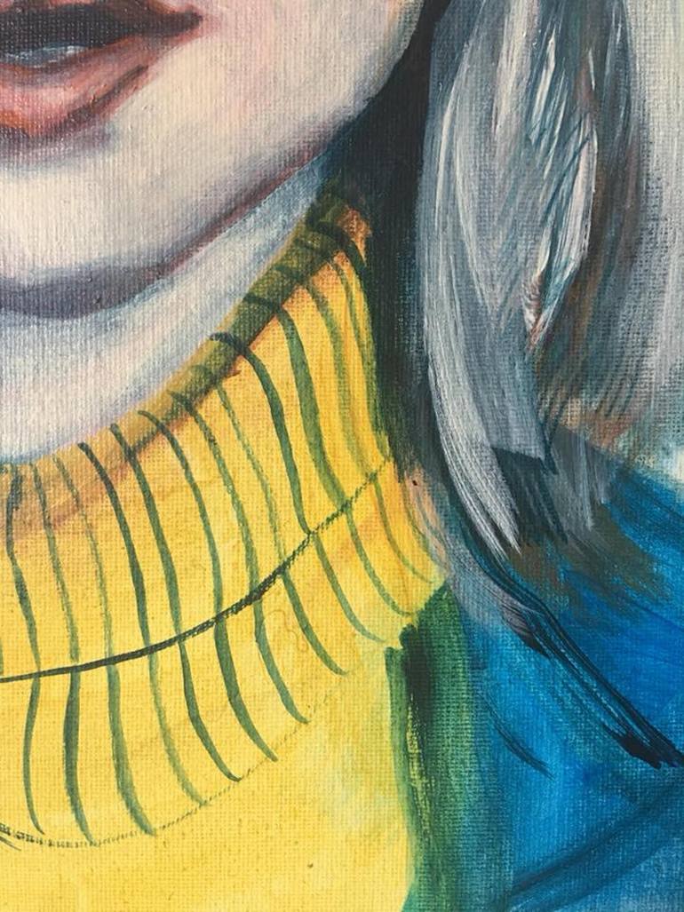 Original Expressionism People Painting by Beth Wyn