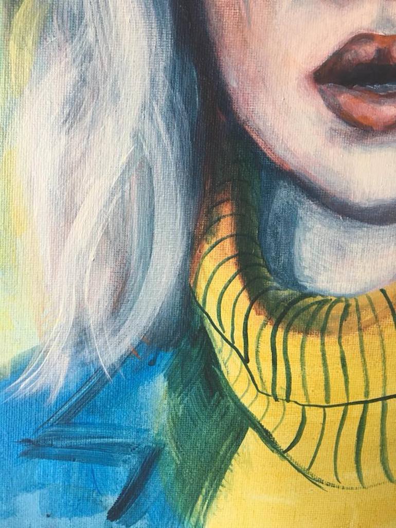 Original Expressionism People Painting by Beth Wyn