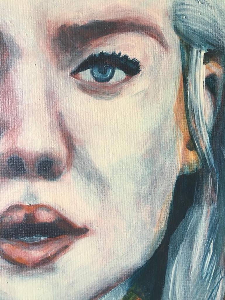 Original Expressionism People Painting by Beth Wyn