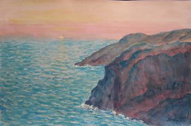 Print of Seascape Paintings by Joseph Verdejo