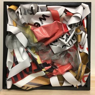 Original Abstract Collage by Shelley Heffler