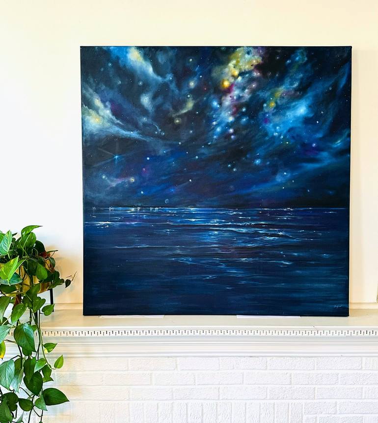 Original Contemporary Outer Space Painting by Whitney Babin