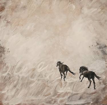 Original Abstract Expressionism Animal Painting by Whitney Babin