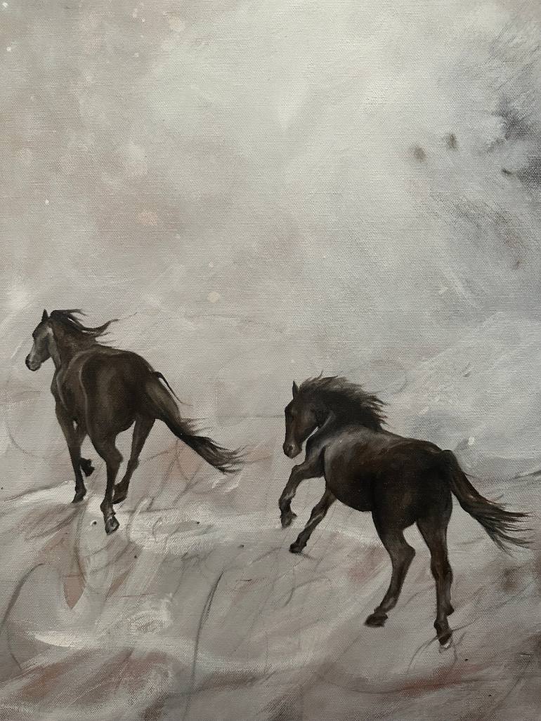 Original Abstract Expressionism Animal Painting by Whitney Babin