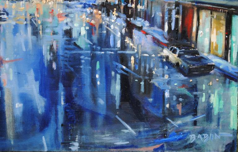 Original Impressionism Cities Painting by Whitney Babin