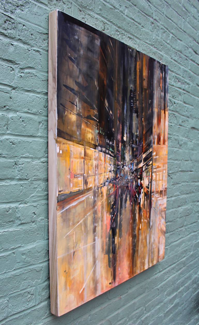 Original Abstract Cities Painting by Whitney Babin