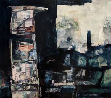 Original Abstract Architecture Paintings by Anne-Laure Djaballah
