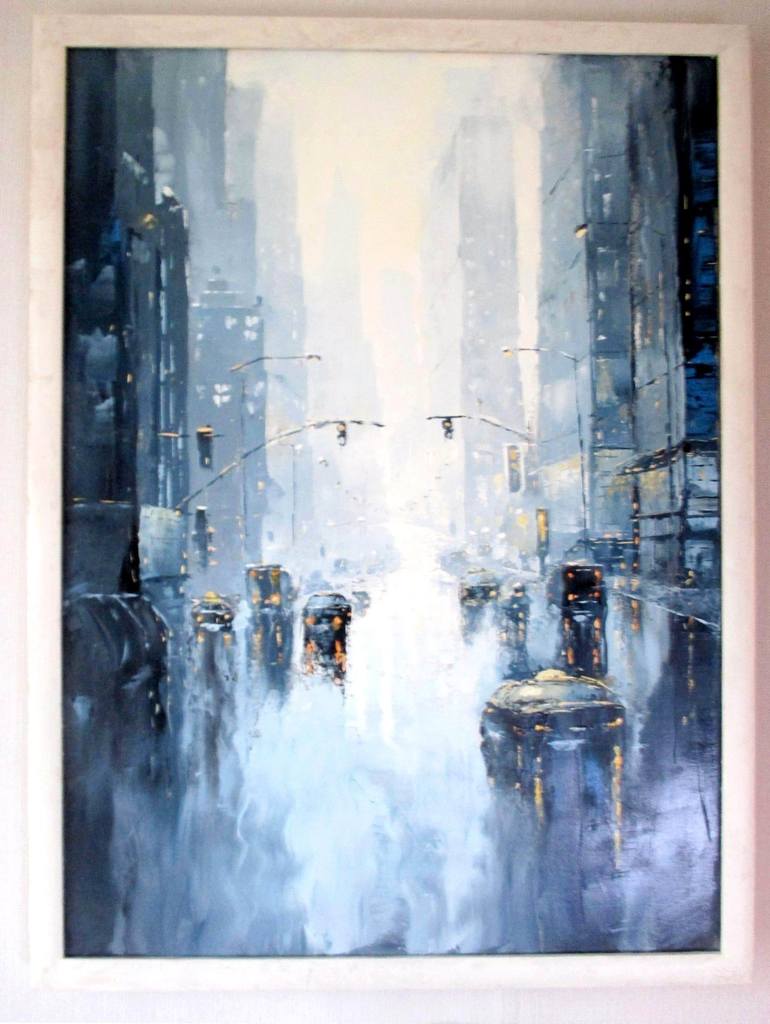 Original Impressionism Cities Painting by Sergey Osipov