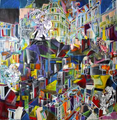 Print of Cubism Architecture Paintings by Anicet Olivier