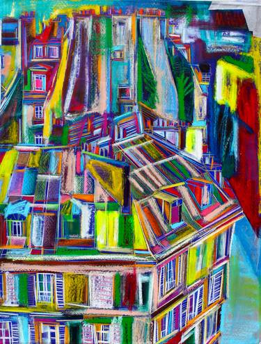 Print of Abstract Expressionism Architecture Paintings by Anicet Olivier