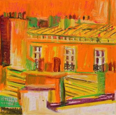 Print of Abstract Expressionism Places Paintings by Anicet Olivier