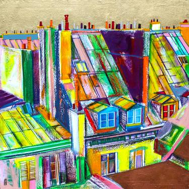 Print of Abstract Expressionism Architecture Paintings by Anicet Olivier