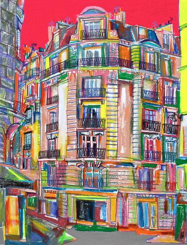 Print of Abstract Expressionism Architecture Paintings by Anicet Olivier