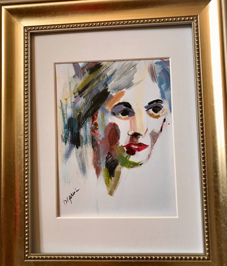 Original Expressionism People Painting by Benita  Garvin