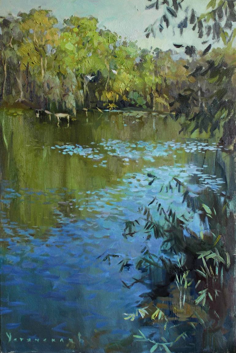 The Backwater Painting by Vira Ustianska | Saatchi Art