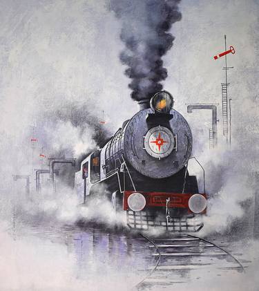 Original Train Paintings by Kishore Pratim Biswas