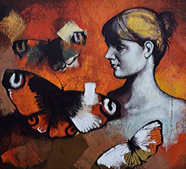 Original Women Paintings by Kishore Pratim Biswas