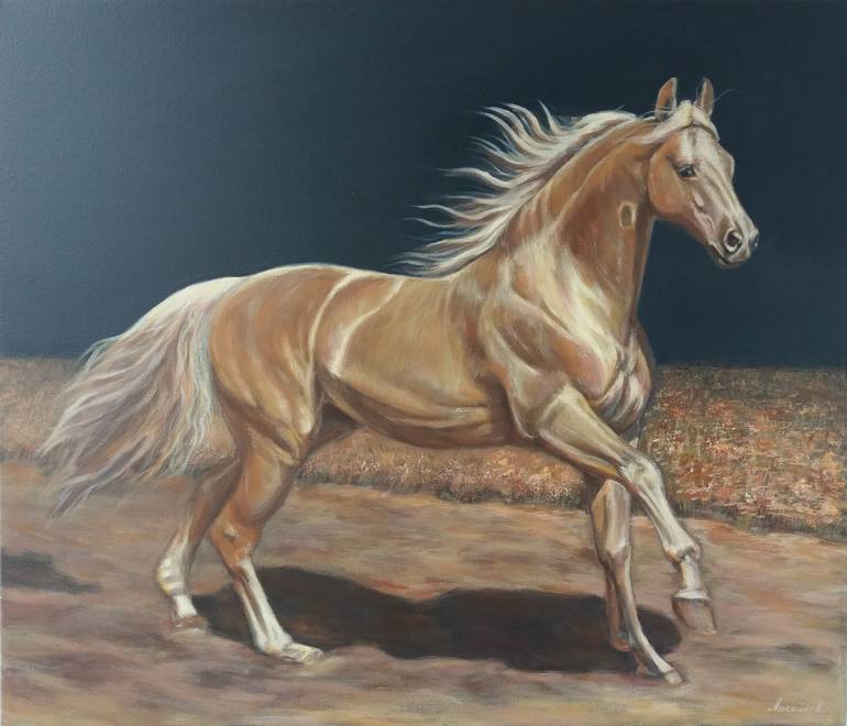 Palomino Painting by Nataliya Zagaruk Saatchi Art