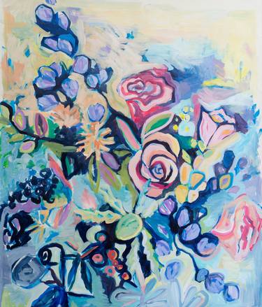 Original Abstract Floral Paintings by Jille Natalino