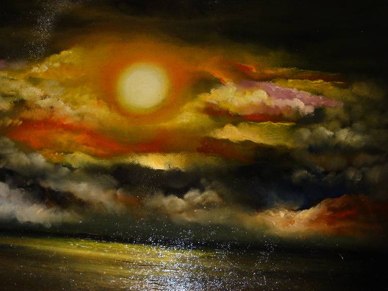 Original Realism Landscape Painting by Sadi Stern Malek Nosrat