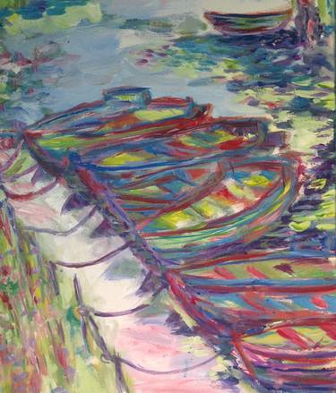 Original Boat Paintings by Charlotte Willoughby-Paul