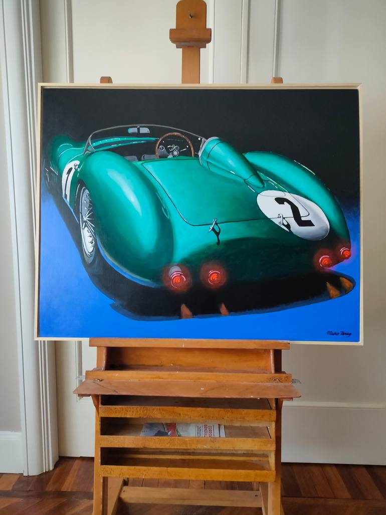 Original Photorealism Car Painting by Jose Ramon Muro