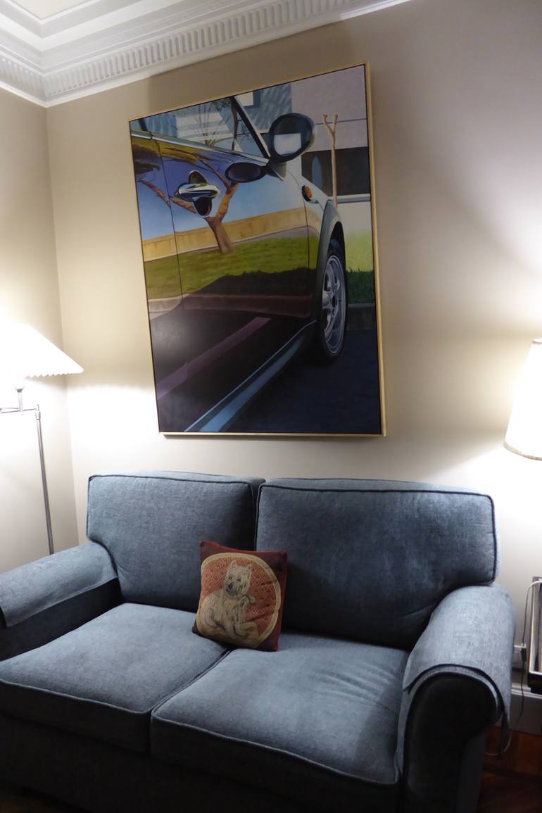 Original Figurative Automobile Painting by Jose Ramon Muro