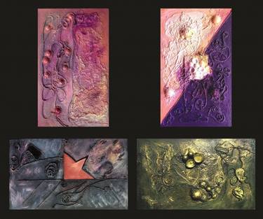 "Disclosure" - four pieces sculpture painting thumb