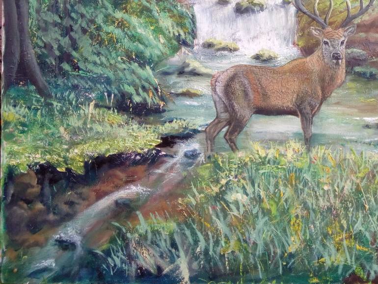 Original Realism Animal Painting by Vladimir Stevanovic