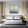 Mockup painting on the wall in the bedroom