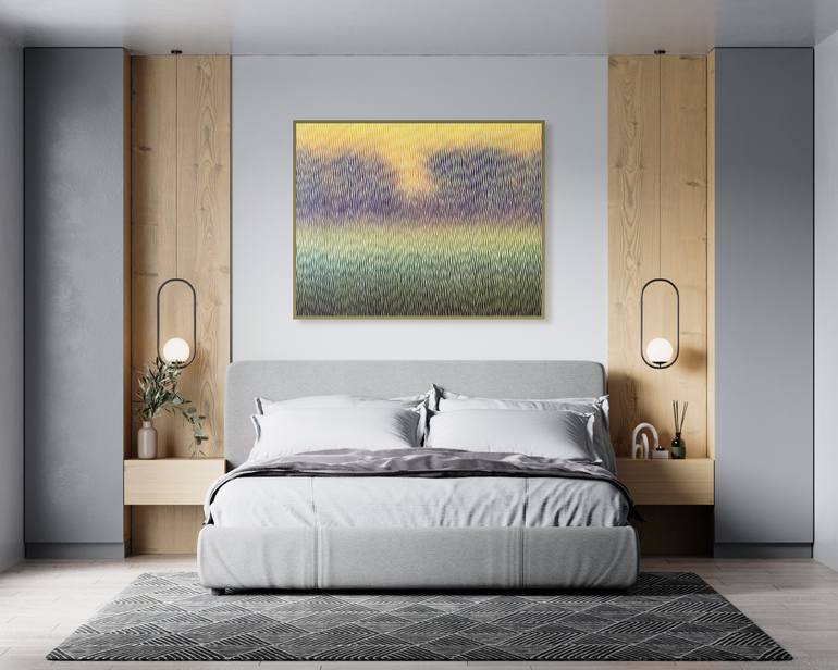 Original Abstract Landscape Painting by Vasyl Kolodiy