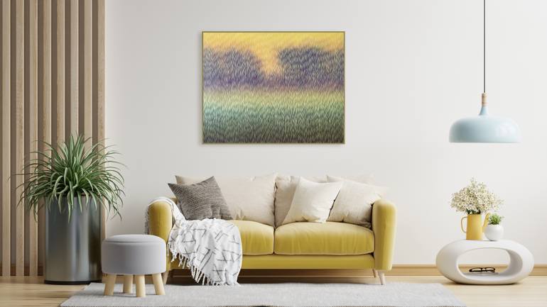 Original Abstract Landscape Painting by Vasyl Kolodiy