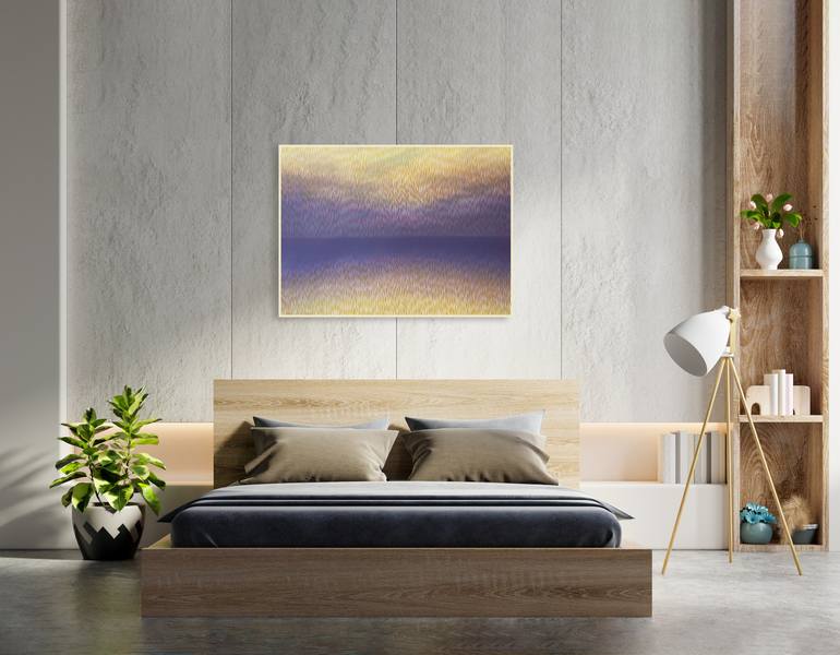 Original Abstract Seascape Painting by Vasyl Kolodiy