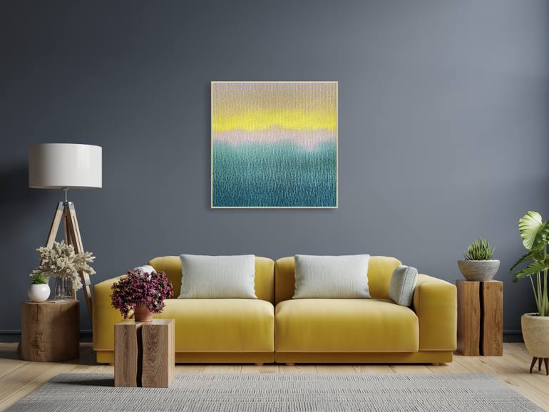Original Abstract Language Painting by Vasyl Kolodiy
