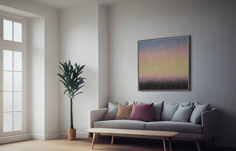 Original Abstract Landscape Painting by Vasyl Kolodiy