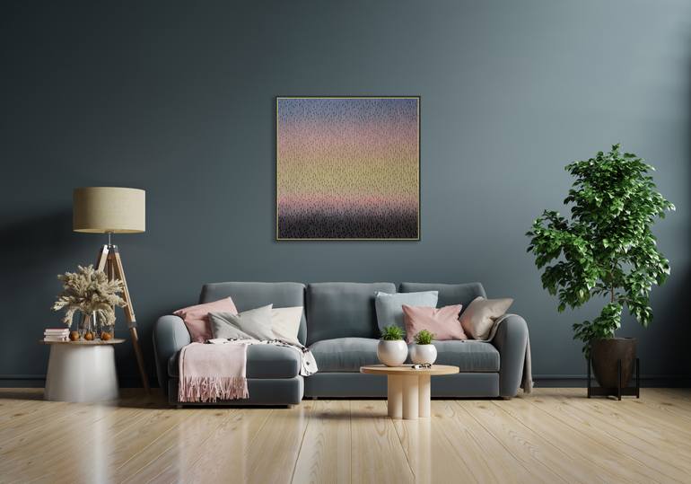 Original Abstract Landscape Painting by Vasyl Kolodiy