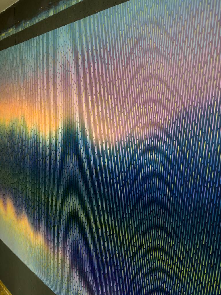 Original Abstract Landscape Painting by Vasyl Kolodiy