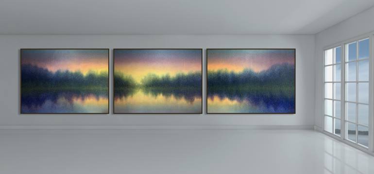 Original Abstract Landscape Painting by Vasyl Kolodiy