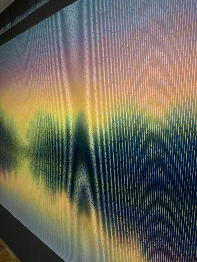 Original Abstract Landscape Painting by Vasyl Kolodiy