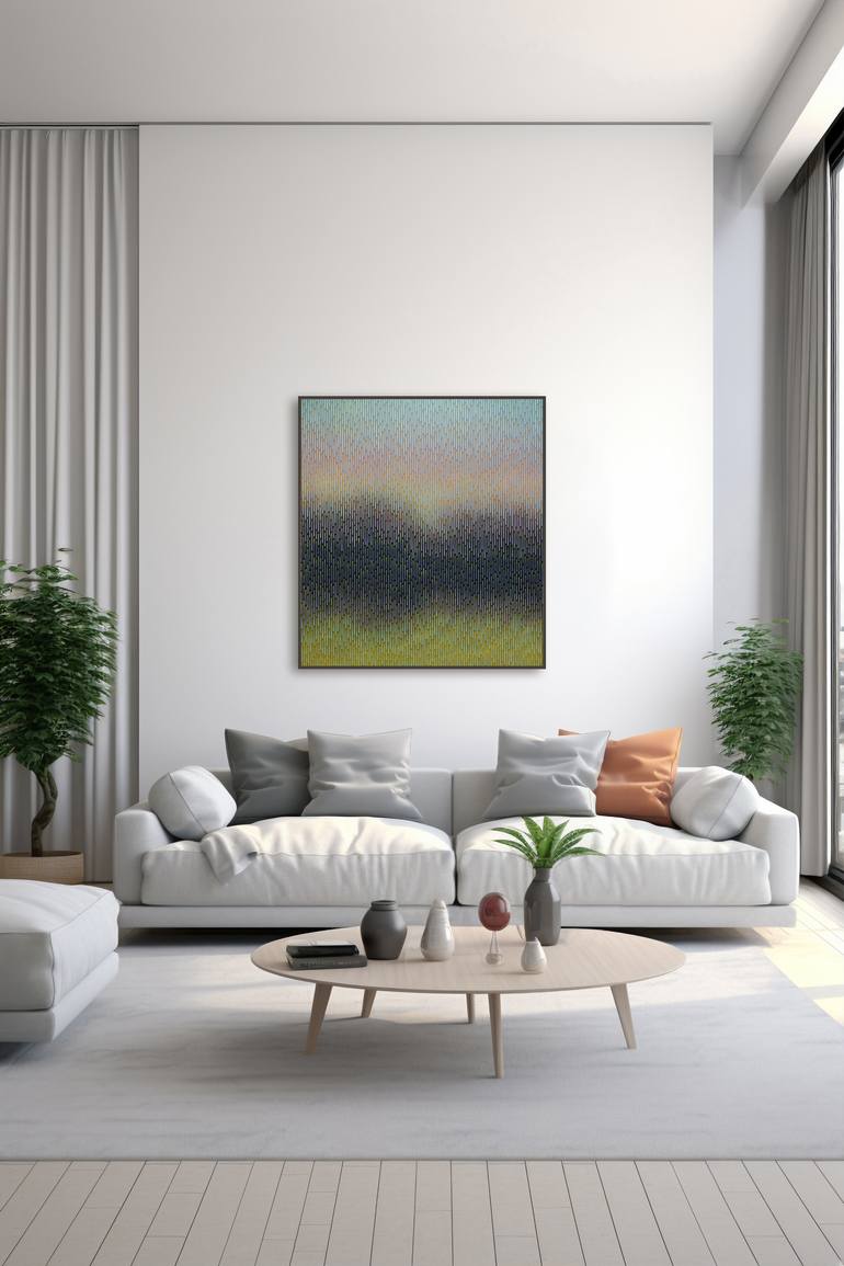 Original Abstract Landscape Painting by Vasyl Kolodiy