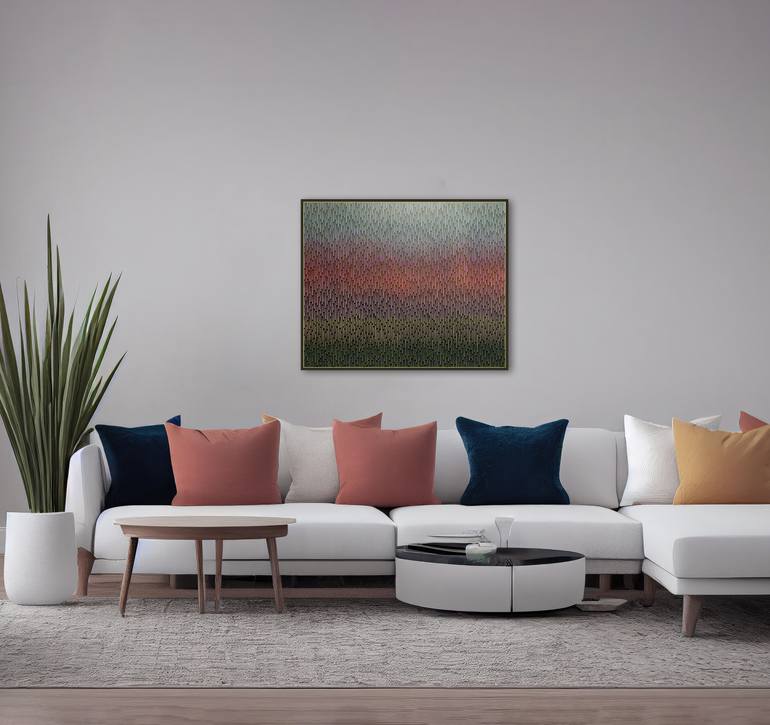 Original Abstract Landscape Painting by Vasyl Kolodiy