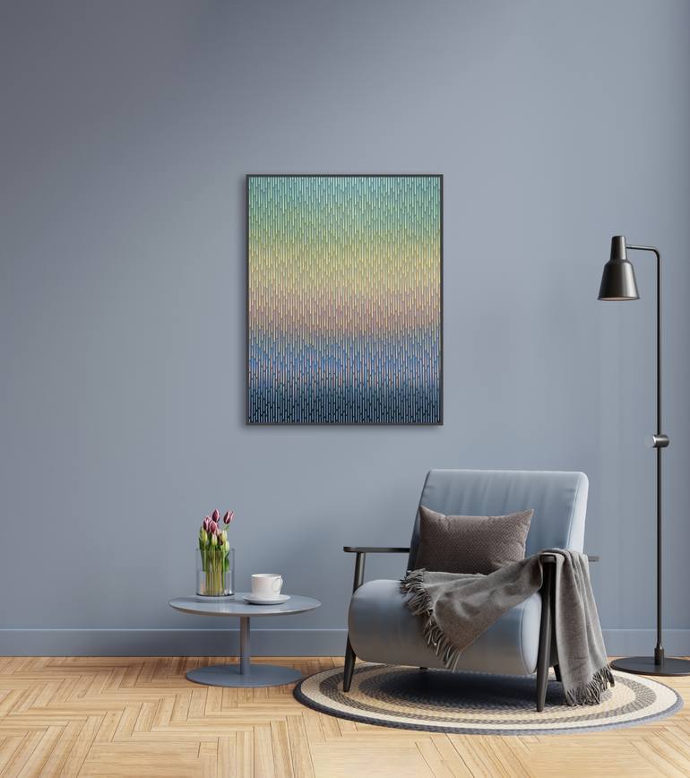 Original Abstract Landscape Painting by Vasyl Kolodiy