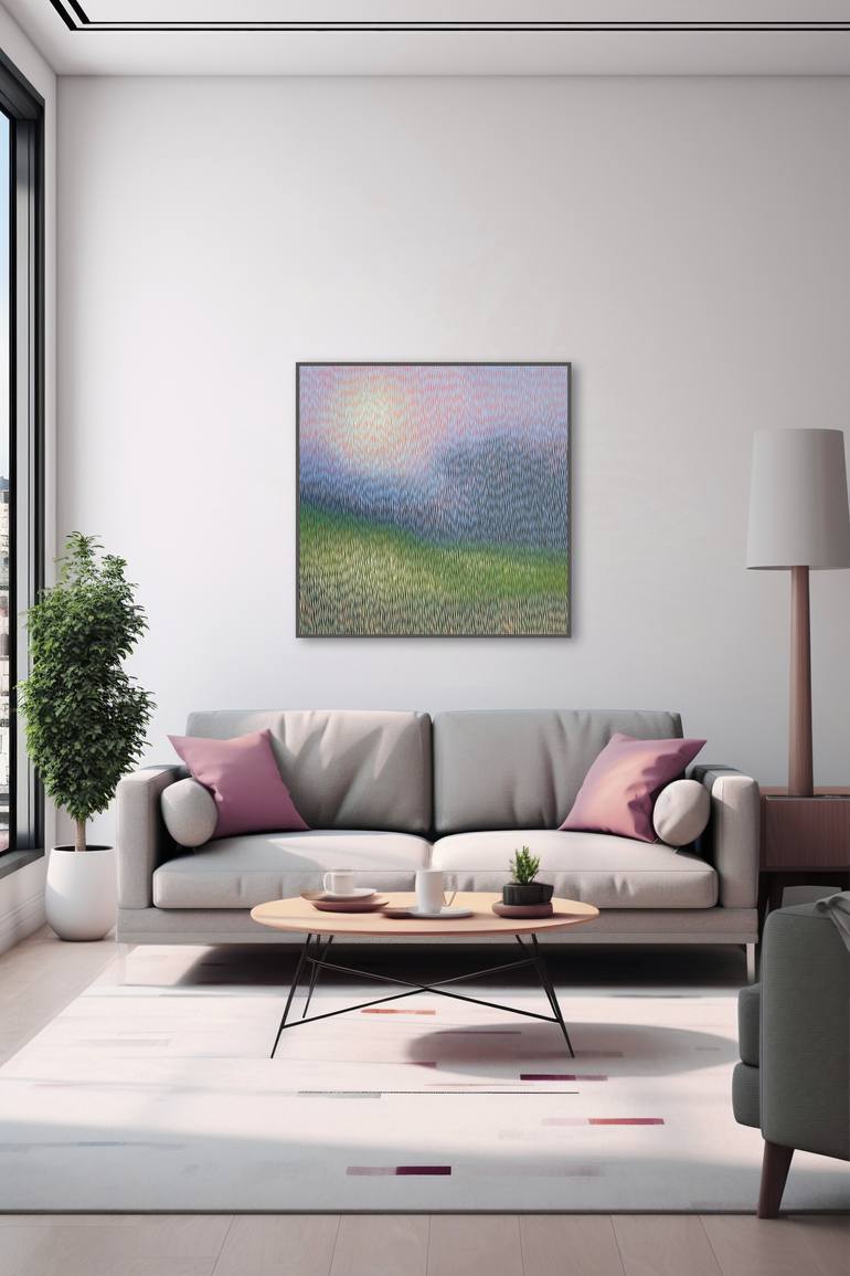 Original Abstract Landscape Painting by Vasyl Kolodiy