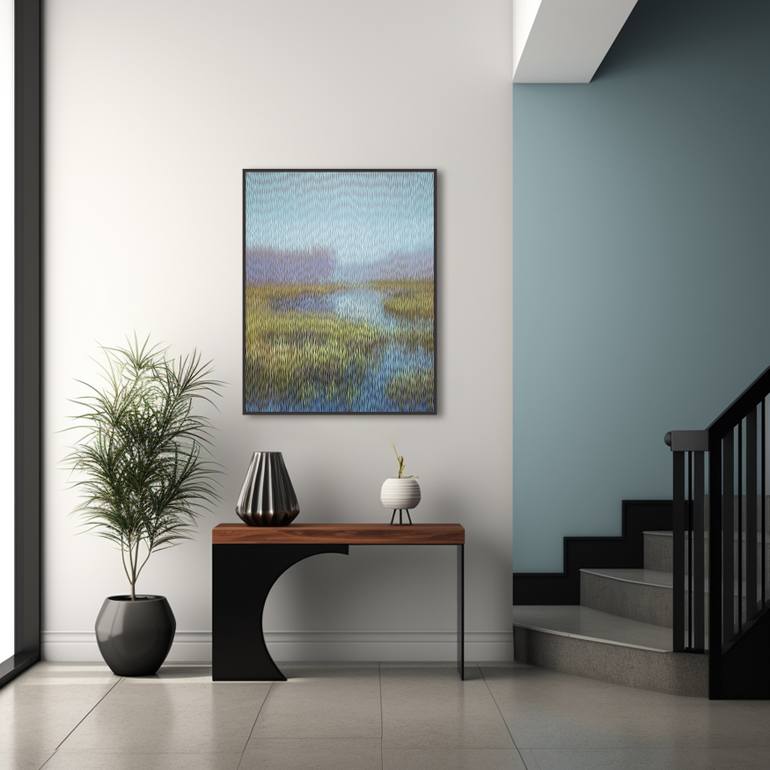 Original Abstract Landscape Painting by Vasyl Kolodiy