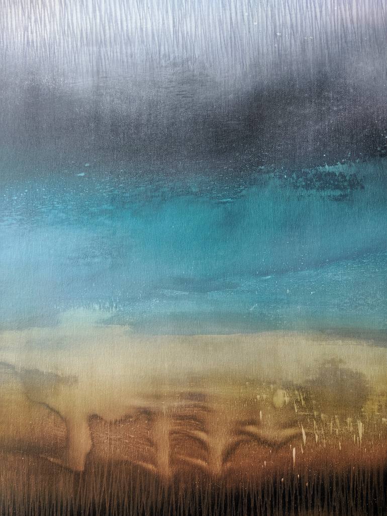 Original Abstract Landscape Painting by Vasyl Kolodiy