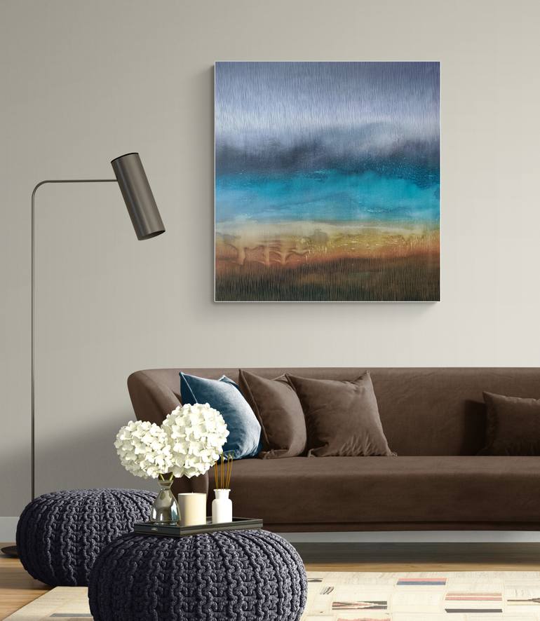Original Abstract Landscape Painting by Vasyl Kolodiy