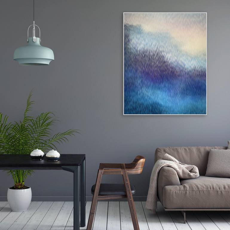 Original Abstract Seascape Painting by Vasyl Kolodiy