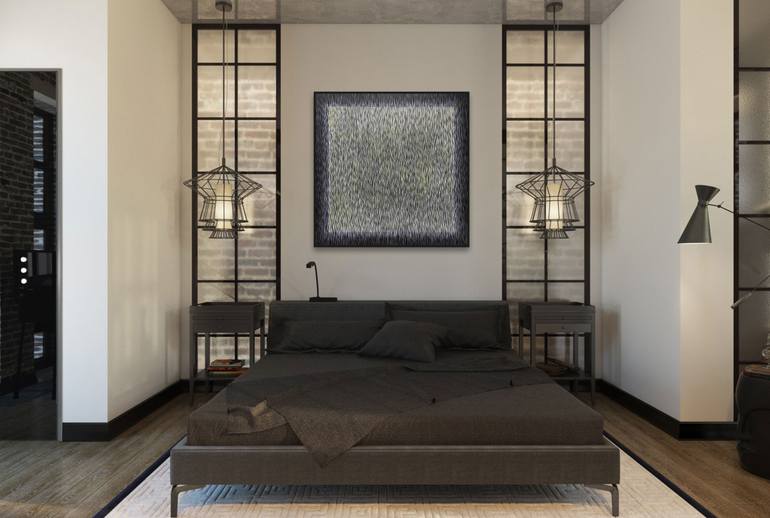 Original Abstract Expressionism Abstract Painting by Vasyl Kolodiy